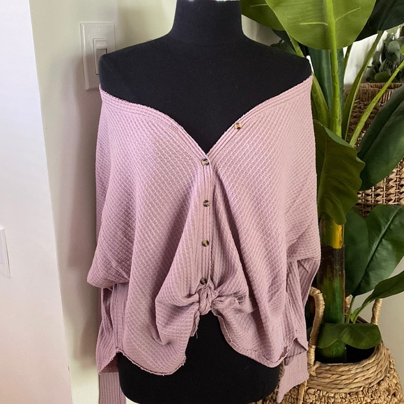 Urban Outfitters Tops - Urban Outfitters Out from Under Thermal Button Up Top